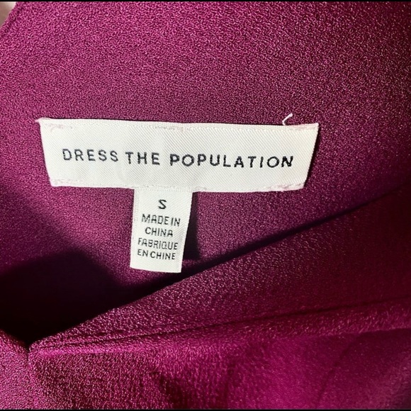 Dress the Population Corey Dress dark magenta - S - Picture 6 of 8